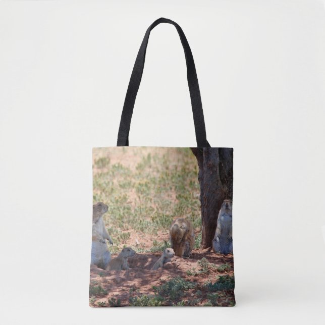 Bolsa Tote Família de Cães da Pradaria (Frente)