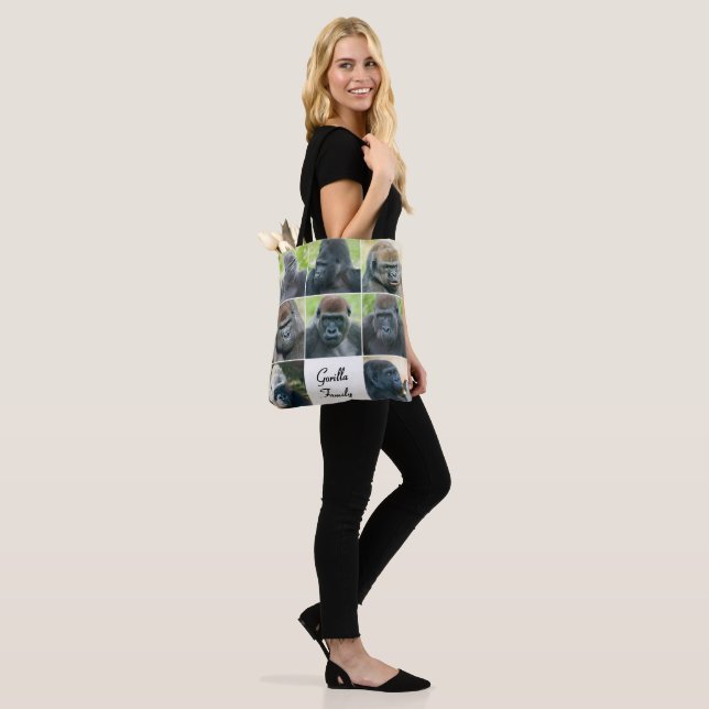 Bolsa Tote Família de Gorilas (No(a) Modelo)
