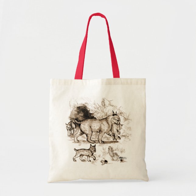 Bolsa Tote Família de Lince (Frente)