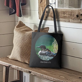 Bolsa Tote Família de mergulhões no lago Butterfield