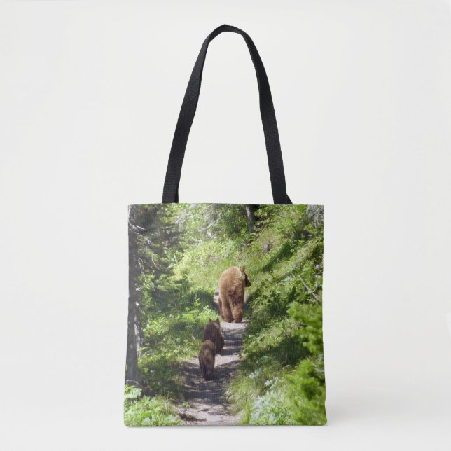 Bolsa Tote Família de Ursos Marrons (Frente)