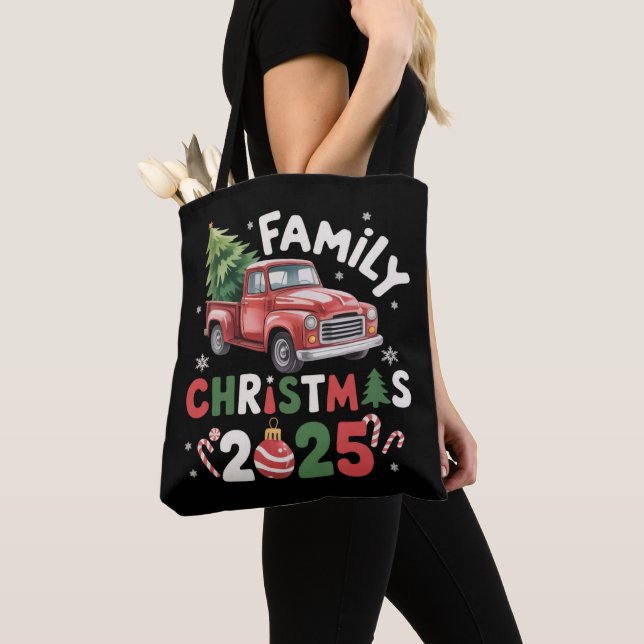 Bolsa Tote Família Natal 2025 Grupo Tripulante Correspondente (Close Up)