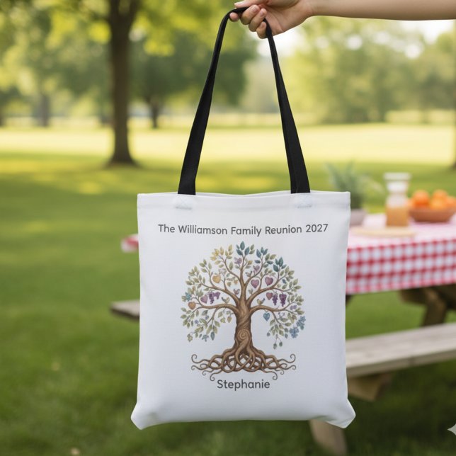 Bolsa Tote Family Reunion – Roots & Branches (Family reunion tote bag)