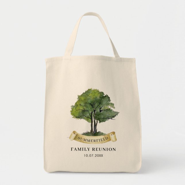 Bolsa Tote Family Reunion Tree Botanical Custom (Frente)