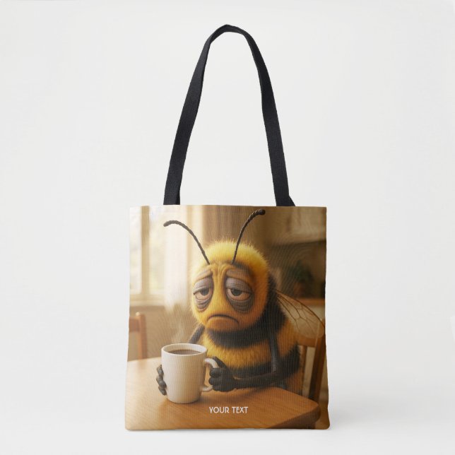 Bolsa Tote Fantasia Abelha Muito Cansada Fofa (Frente)