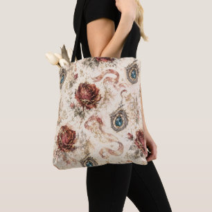 Bolsa Tote Fantasia de Dragão Romance Livresco