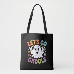 Bolsa Tote Fantasia de Halloween Vamos Lá Espíritos Fantasmas