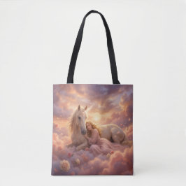 Bolsa Tote Fantasia do Cavalo da Donzela Celestial
