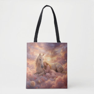Bolsa Tote Fantasia do Cavalo da Donzela Celestial