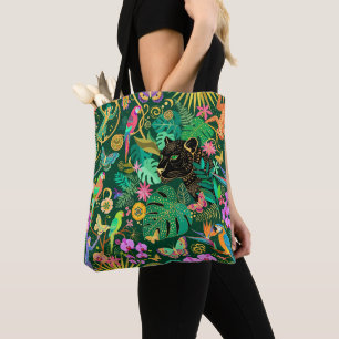 Bolsa Tote Fantasia Exótica Surreal da Selva