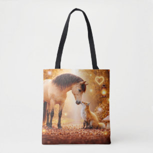 Bolsa Tote Fantasias de Cavalo e Raposa