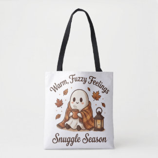 Bolsa Tote Fantasma Aconchegante de Halloween – Temporada Que