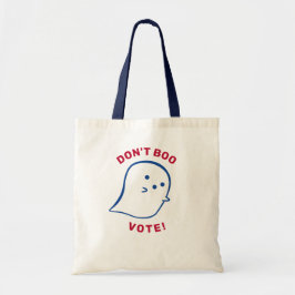 Bolsa Tote Fantasma Bonita Não Boo, Vote! Toque de Orçamento