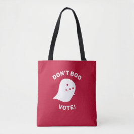 Bolsa Tote Fantasma Bonita Não Boo, Vote! Toque do Ombro