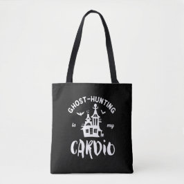 Bolsa Tote Fantasma Caça É Meu Cardio Engraçado Paranormal