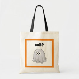 Bolsa Tote Fantasma Confuso Diz "Oob?" Desenho Animado Divert