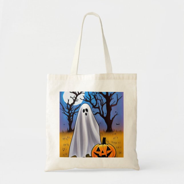 Bolsa Tote Fantasma de Halloween (Frente)