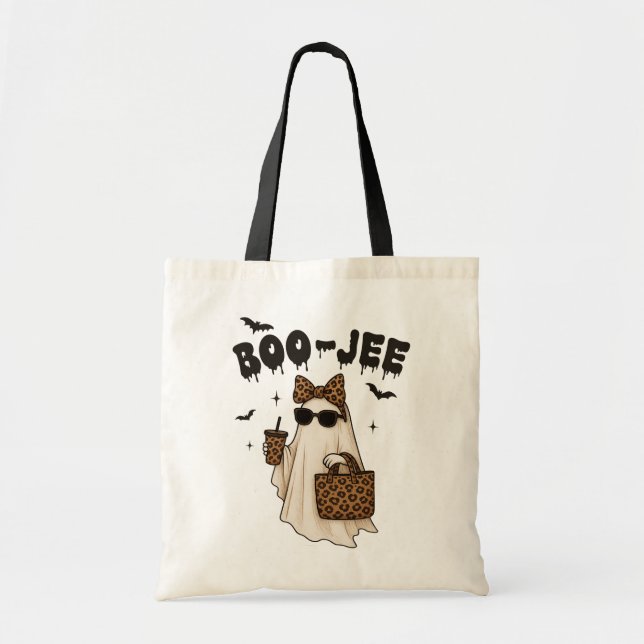 Bolsa Tote Fantasma de Halloween Boo-Jee  (Frente)