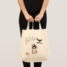 Fantasma de Halloween Fofo de Bruxa com Vassoura e
