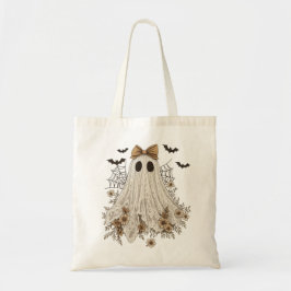 Bolsa Tote Fantasma de Renda Elegante com Laço | Fantasma Flo