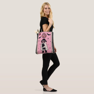 Bolsa Tote Fantasma do Disco Retroativo com Carimbo de Dia da