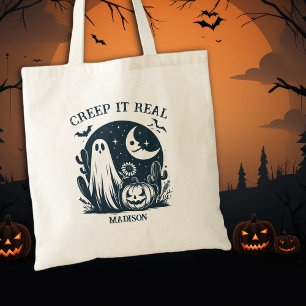 Bolsa Tote Fantasma do Halloween Creep It Real
