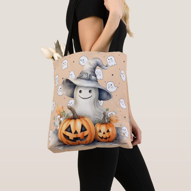 Bolsa Tote Fantasma e Lanteras Jack-O. (Close Up)