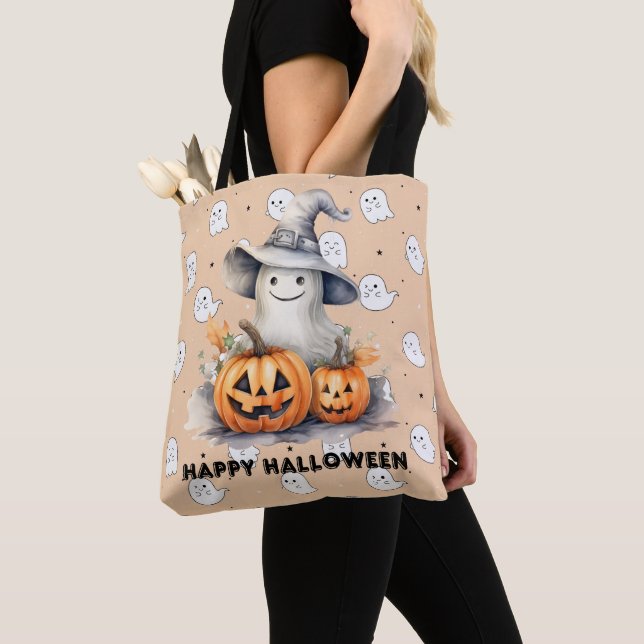 Bolsa Tote Fantasma e Lanteras Jack-O. (Close Up)