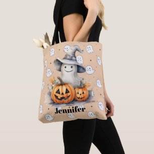 Bolsa Tote Fantasma e Lanteras Jack-O.