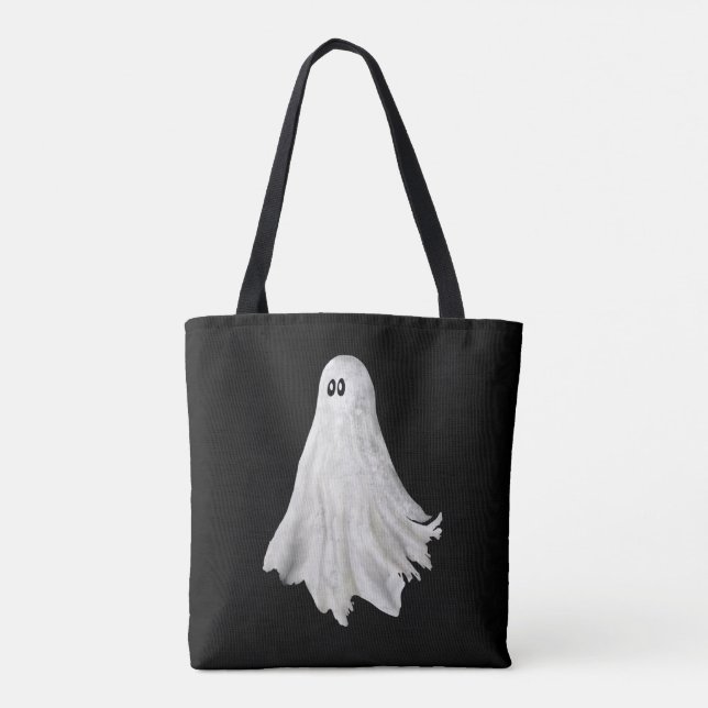 Bolsa Tote Fantasma Engraçado Do Passado De Halloween (Verso)