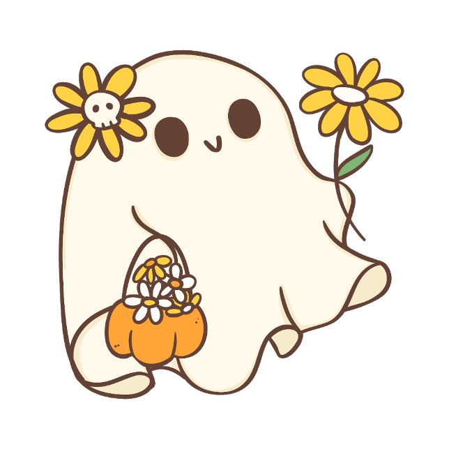 Bolsa Tote Fantasma Feminino de Halloween Fofo (Criador carregado)