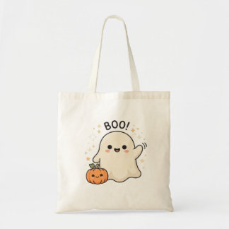 Bolsa Tote Fantasma Fofo BOO! Halloween