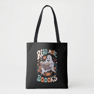 Bolsa Tote Fantasma Fofo Leia Mais Livros Professor Halloween