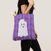 Fantasma Ghoul Roxo Xadrez Halloween