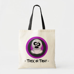 Bolsa Tote Fantasma Irritado - Truque Roxo ou Saco de Dia das