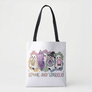 Bolsa Tote Fantasmas bonitos cristalinos Halloween Magia