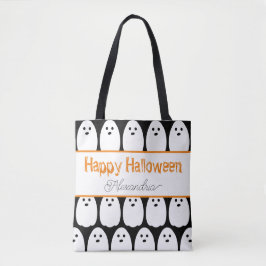 Bolsa Tote Fantasmas Cute Personalizados do Halloween