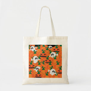 Bolsa Tote Fantasmas de Halloween Pomar de Abóbora Assombrada