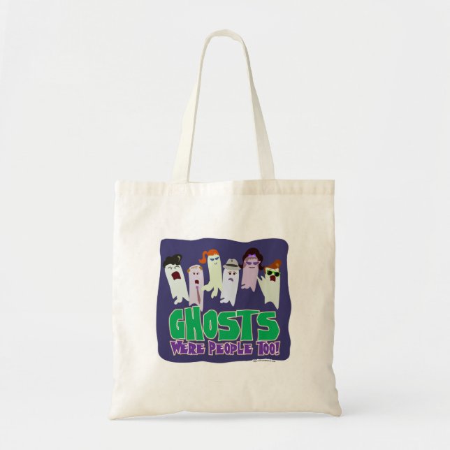 Bolsa Tote Fantasmas eram pessoas para o Slogan de Cartoon do (Frente)