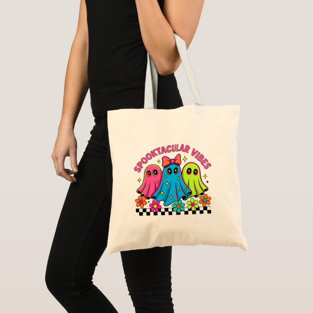 Bolsa Tote fantasmas kawaii (Frente (produto))