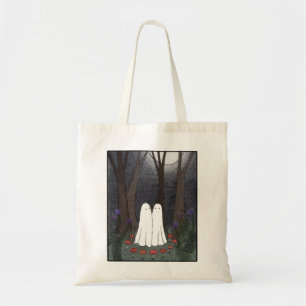 Bolsa Tote Fantasmas no Círculo Mágico de Cogumelo da Florest