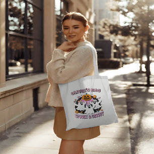 Bolsa Tote Fantasmas Retro Spooky e Groovy Personalizados