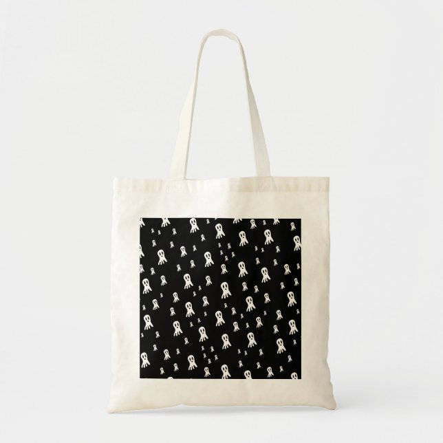 Bolsa Tote Fantasmas Sombrios de Halloween  (Frente)
