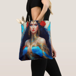 Bolsa Tote Fantasy Blue Water Fairy Mermaid