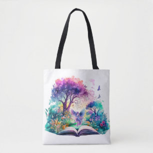 Bolsa Tote Fantasy Book Lover Fairy