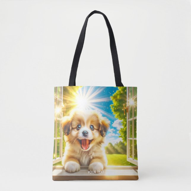 Bolsa Tote Fantasy - Cachorro-Sol-Bebê (Frente)