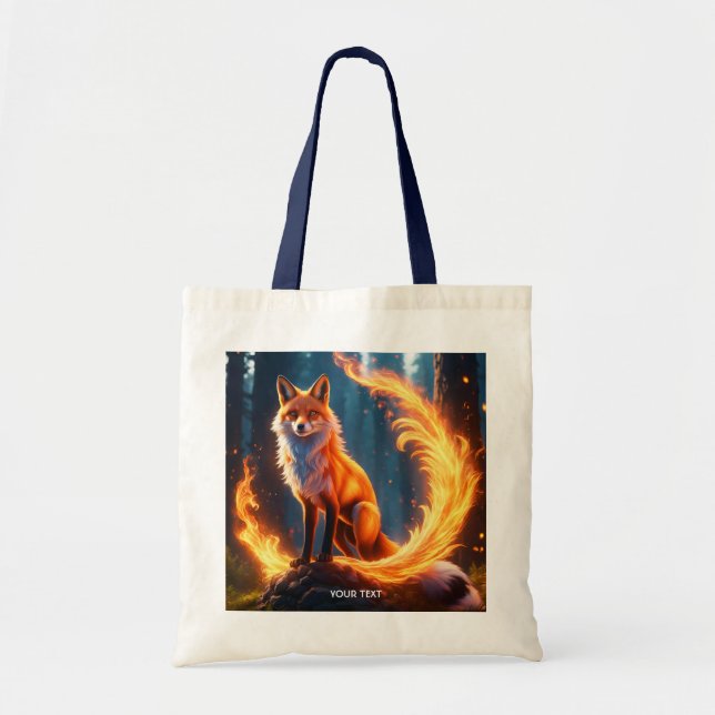 Bolsa Tote Fantasy Cuja Vivid Fox Fire Forest (Frente)