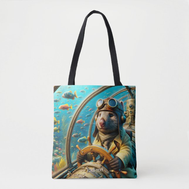Bolsa Tote Fantasy Cut Wombat Pilot Underwater (Frente)