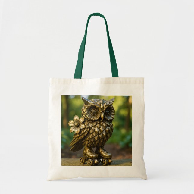 Bolsa Tote Fantasy Cute Brass Owl Skates (Frente)