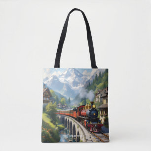 Bolsa Tote Fantasy Cute Crimson Antiguo Trem